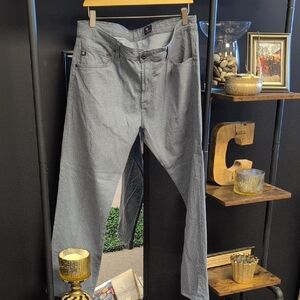 AG Adriano Goldschmied Men's Gray Straight Jeans